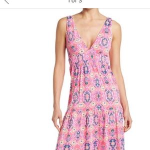 Maaji hot pink geo maxi